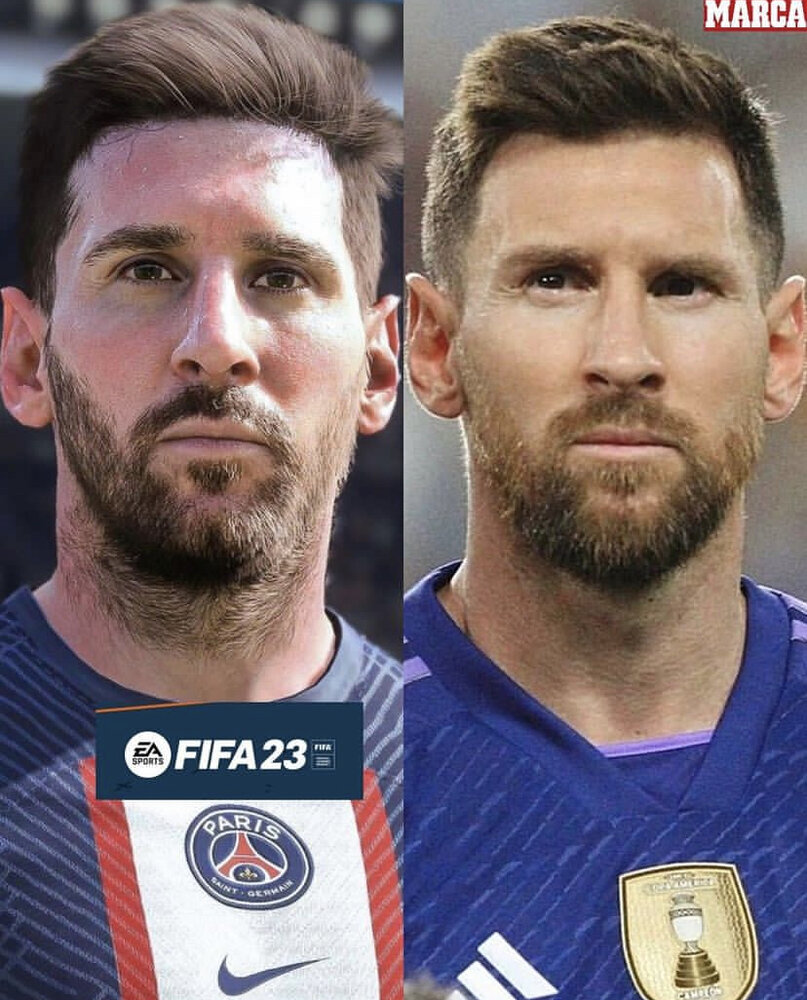 عکس | چهره لیونل مسی در بازی FIFA23 | تصویری واقعیتر از فوقستاره آرژانتینی!
