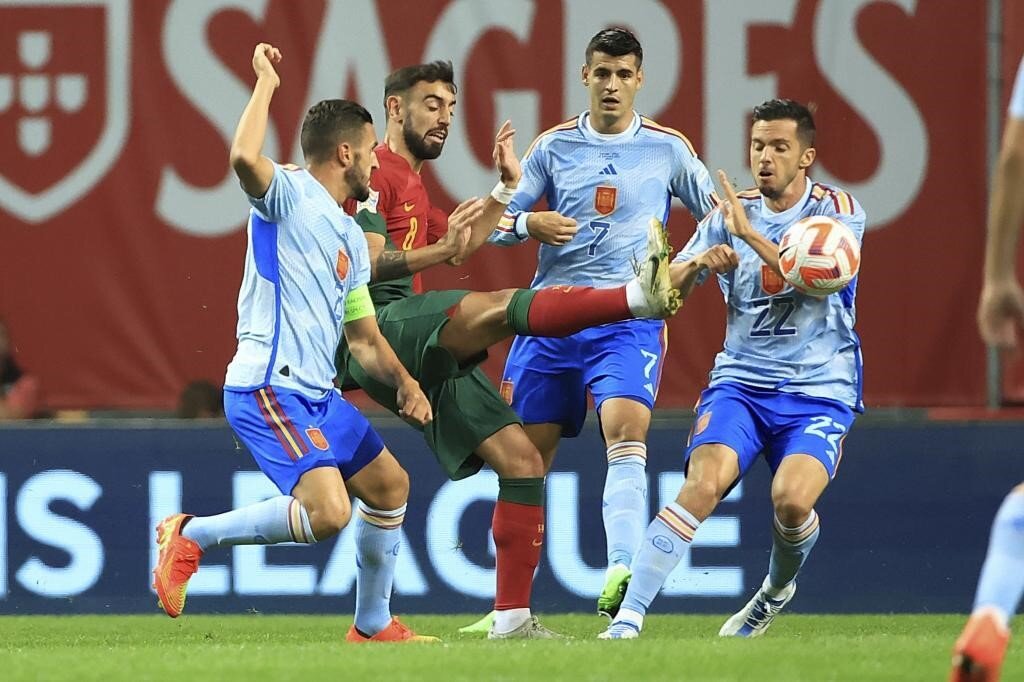 پیروزی رویایی اسپانیا مقابل پرتغالی‌ها | صعود ۴ تیم به نیمه‌نهایی لیگ ملت‌های اروپا
