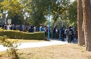 تصاویر و جزئیات تجمع در دانشگاه‌های اصفهان؛ شعارهای تند دانشجویان | پلیس با گاز اشک آور مانع ورود تجمع کنندکان به خیابان دانشگاه و هزار جریب شدند