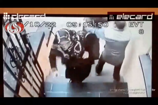 تصاویری از حمله مهاجم به سفارت ایران در دانمارک