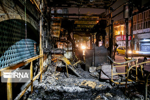 تخریب ها در نقاط تهران - اعتراضات - اغتشاش