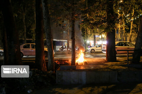 تخریب ها در نقاط تهران - اعتراضات - اغتشاش