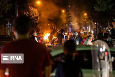 تخریب ها در نقاط تهران - اعتراضات - اغتشاش