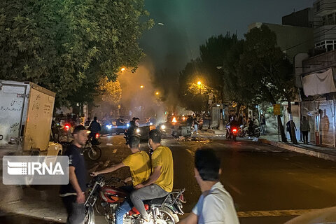 تخریب ها در نقاط تهران - اعتراضات - اغتشاش