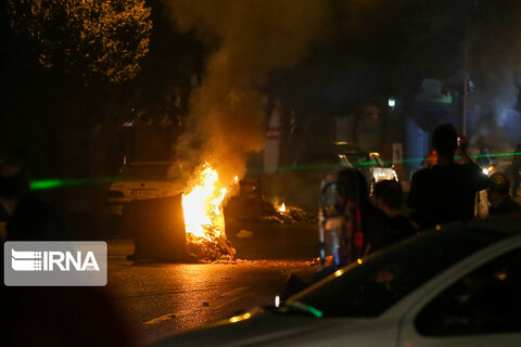 تخریب ها در نقاط تهران - اعتراضات - اغتشاش