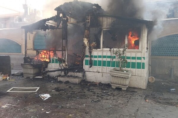 آتش زدن ایستگاه کلانتری ۱۱۳ بازار تهران