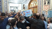 تشییع پیکر بسیجی شهید مدافع امنیت در منطقه۱۷