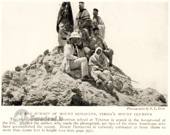 عکس | پوشش جالب و متفاوت کوهنوردان دوره قاجار در قله دماوند