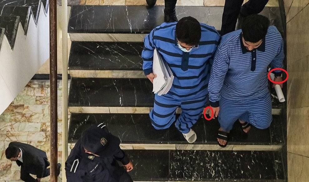 این تصاویر دادگاه میلاد حاتمی جنجالی شد | میلاد حاتمی با ساعت برند و انگشتر میلیونی در دادگاه!