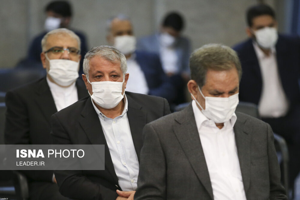 تصاویر حضور روحانی، جهانگیری، لاریجانی و ناطق نوری در دیدار با رهبر انقلاب