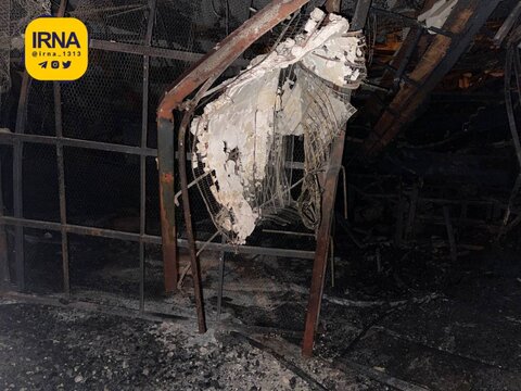 تصاویری از داخل زندان اوین چند ساعت پس از آتش‌سوزی