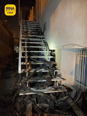 تصاویری از داخل زندان اوین چند ساعت پس از آتش‌سوزی