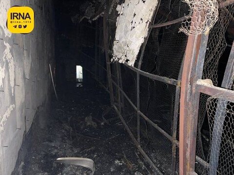 اولین تصاویر آتش سوزی زندان اوین
