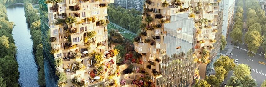 نگاهی به اعجاب انگیزترین طرح شهرسازی در مرکز اروپا | ساختمانهایی با معماری متفاوت و سبز