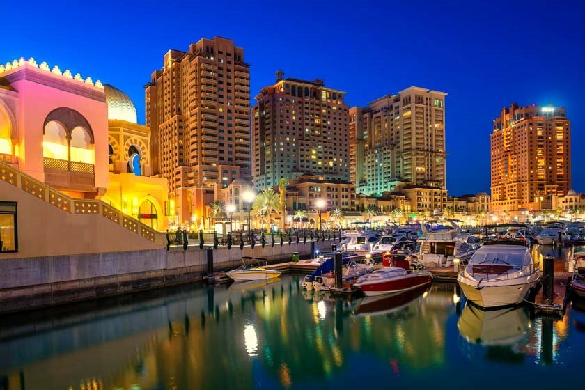 تصاویر جذاب جزیره مروارید قطر ؛ شکوه توانایی بشر در خلیج فارس | دیدنیترین جاذبه دوحه برای مسافران جام جهانی ۲۰۲۲