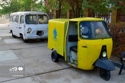 خودروهای مورد استفاده اولین پمپ بنزین ایران در آبادان