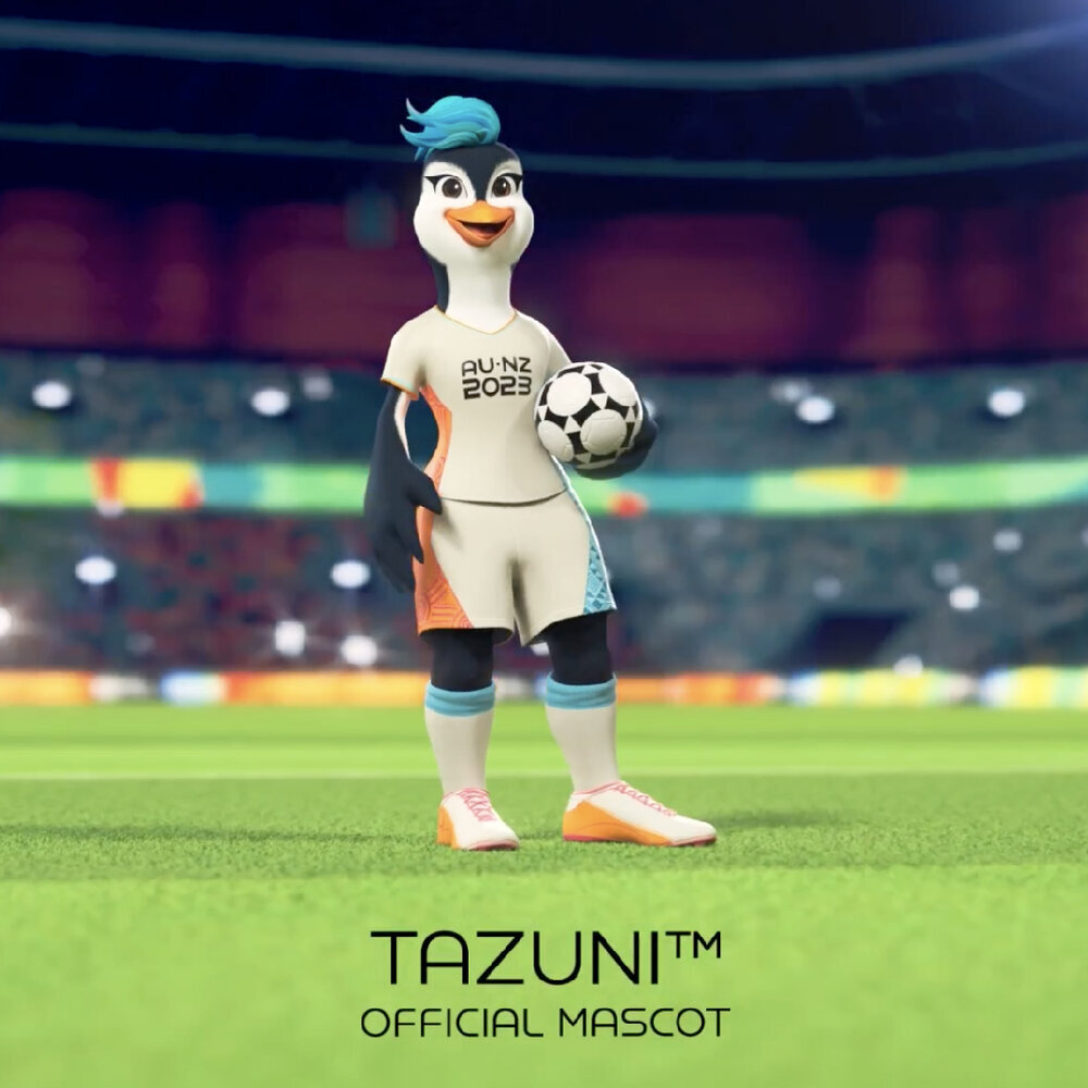 عکس | رونمایی از نماد جام جهانی ۲۰۲۳ زنان با موهای آبی | واکنش جالب دبیر کل فیفا به «تازونی»