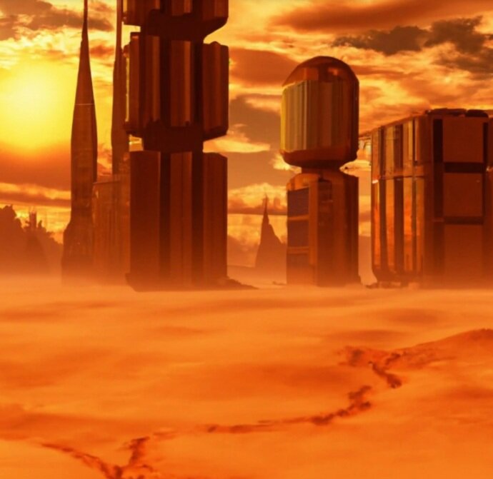 شهرهای مریخی شاید اینگونه باشند | تصویرسازی از ایده ایلان ماسک با هوش مصنوعی