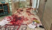 تصاویر محل اصابت گلوله در حمله تروریستی به شاهچراغ شیراز | وضعیت خونین حرم لحظاتی پس از حمله را ببینید