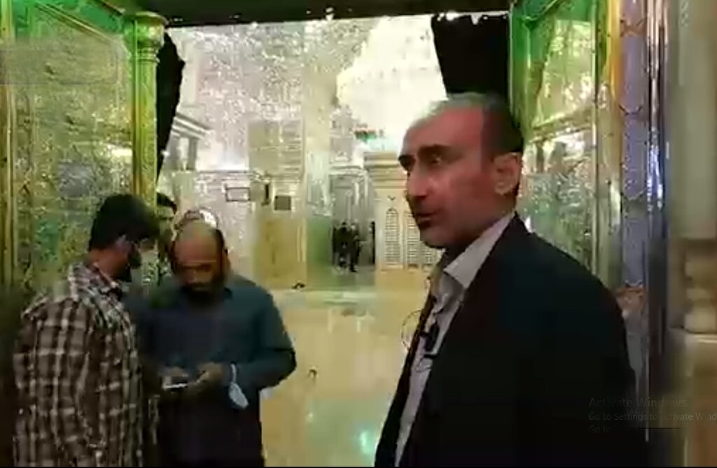 حضور معاون استانداری فارس در شاهچراغ