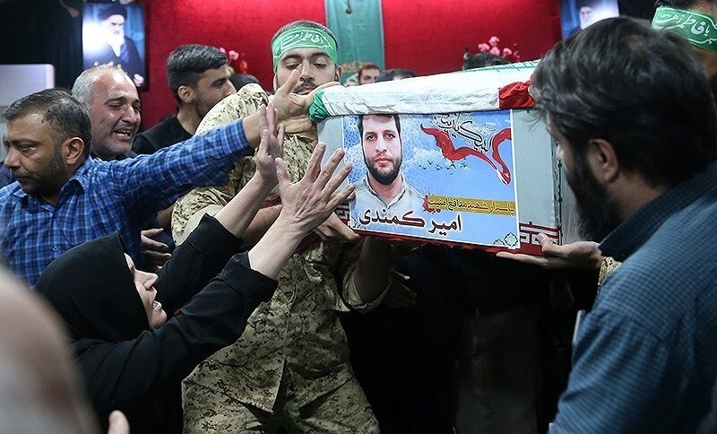 تشییع شهید امیر کمندی