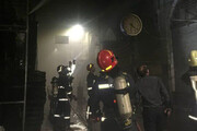 ببینید | حریق در بازار وکیل شیراز |  حضور ۳۰ آتش‌نشان برای اطفای آتش