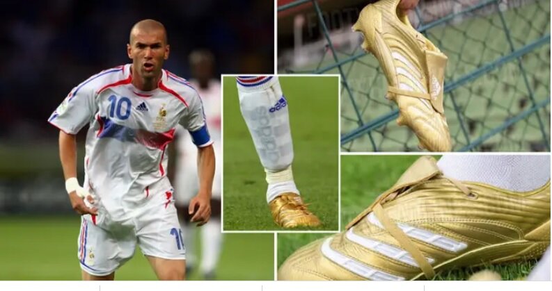 عکس | فروش کفش طلایی و جنجالی زیدان قبل از جام جهانی