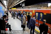 افزایش مسافران مترو در پی بارش شدید برف تهران | اعزام فوق العاده قطار در برخی خطوط