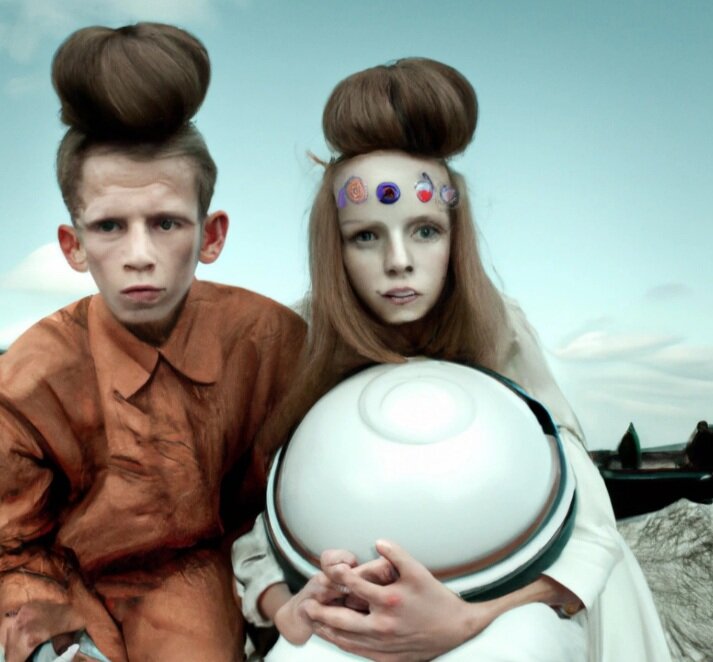 تصاویری از کودکانی که در مریخ متولد میشوند