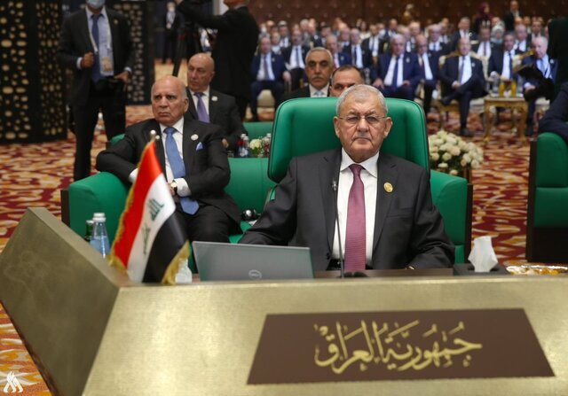 رئیس جمهور جدید عراق در نشست سران اتحادیه عرب
