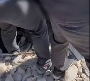 ببینید | کامیون پر از سنگ اغتشاشگران در راه کرج | با این سنگ‌ها به مردم و نیروی انتظامی حمله کردند