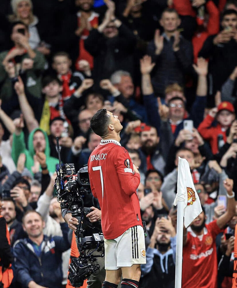 عکس | تقلید جدید از رونالدو | رسم کریس باز هم جهانی شد