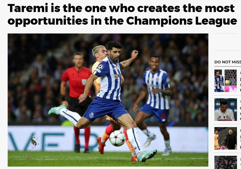 عکس| مهدی طارمی در صدر لیگ قهرمانان | ستاره ایرانی بالاتر از تمام نامداران فوتبال اروپا