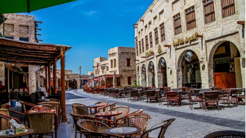تصاویر بازار سنتی واقف قطر ؛ محلی جذاب برای مسافران جام جهانی ۲۰۲۲ | شگفتی‌های معماری مدرن را در مشریب دوحه ببینید