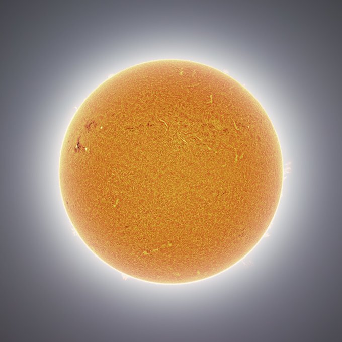 یکی از دقیق‌ترین تصاویر گرفته شده از خورشید را ببینید | تصویری متشکل از ۷۰ هزار عکس