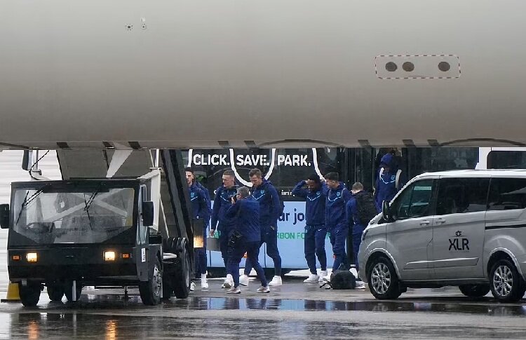 تصاویر | حریف اول ایران در جام جهانی راهی دوحه شد