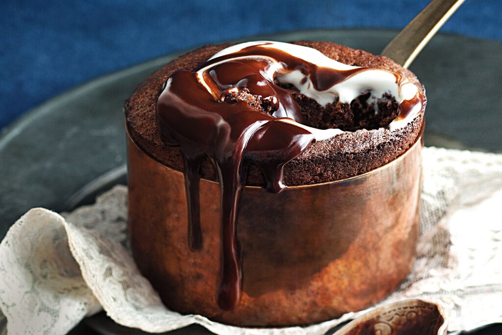Chocolate souffle - دسر شکلاتی - دسر خوشمزه - سوفله شکلاتی