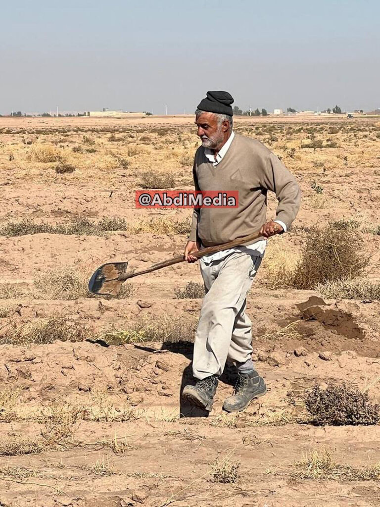 تصاویر | وزیر سابق جهاد کشاورزی بیل به دست شد