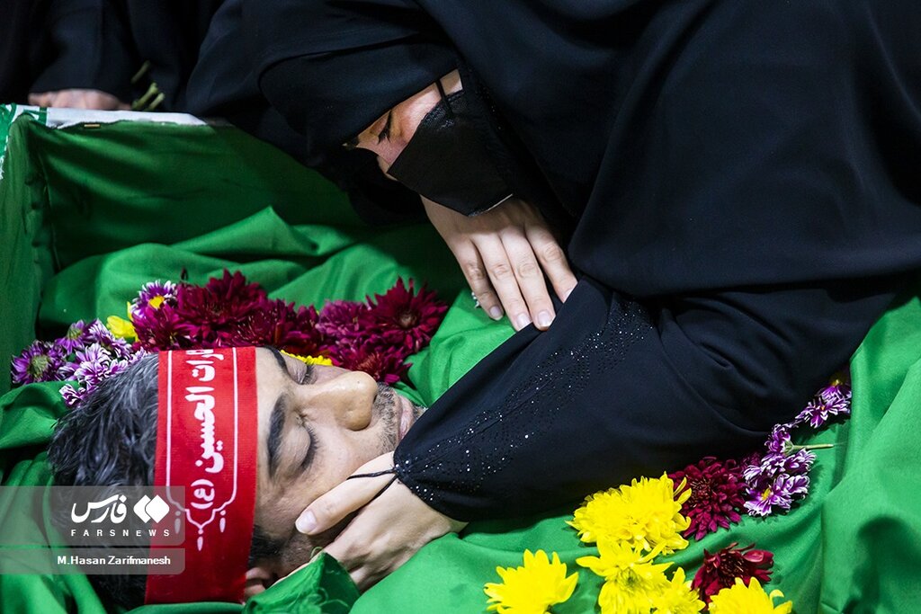 تصاویر ا شوهرم به آرزویش رسید؛ همسرم فدای انقلاب و فرزندانم فدای تارموی رهبری...