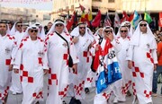 ببینید | وقتی هواداران تیم ملی کرواسی لباس عربی می پوشند | لحظه ورود آنها به قطر را ببینید