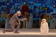 حضور غافلگیر کننده هنرپیشه هالیوودی در مراسم افتتاحیه جام جهانی قطر