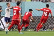 عکس | طارمی چند ثانیه بعد از گل دوم به انگلیس به پایان جام جهانی نزدیک شد!