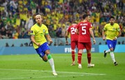 ببینید | گل دوم برزیل به صربستان با ضربه استثنایی ریچارلیسون