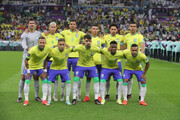 عکس | همسر کاپیتان برزیل در جام جهانی قطر محجبه شد