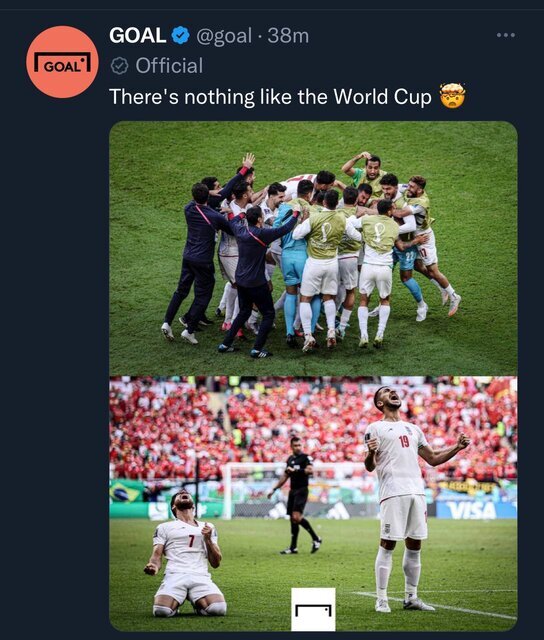 عکس | واکنش عجیب به برد ایران مقابل ولز | پیروزی ایران اصلا شبیه جام جهانی نبود!