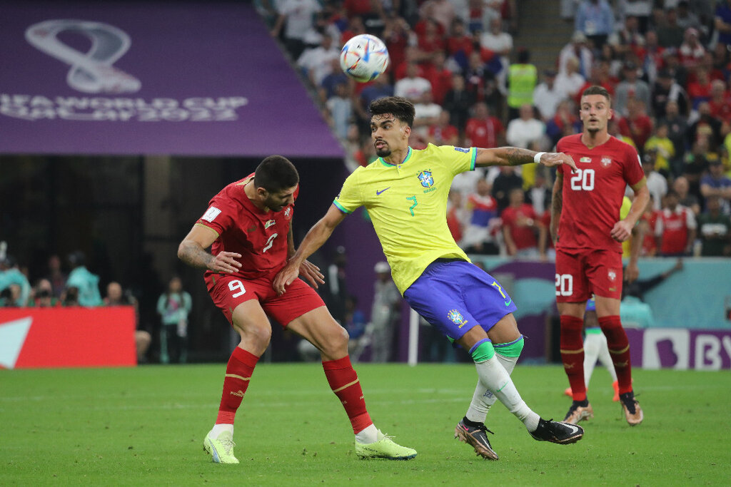 دیدار تیم‌های برزیل - صربستان