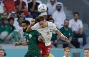 ببینید | گل دوم لهستان به عربستان ؛ اشتباه مرگبار مالکی و طلسم‌شکنی لواندوفسکی