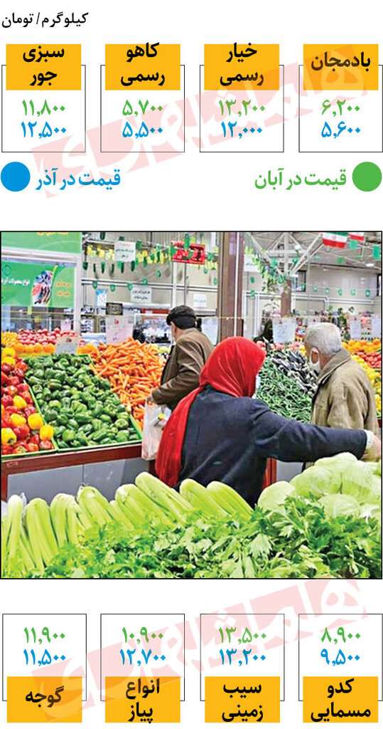 کاهش قیمت ۱۴محصول در میادین  | جدیدترین قیمت خیار، بادمجان، سیب زمینی و  گوجه فرنگی را ببینید