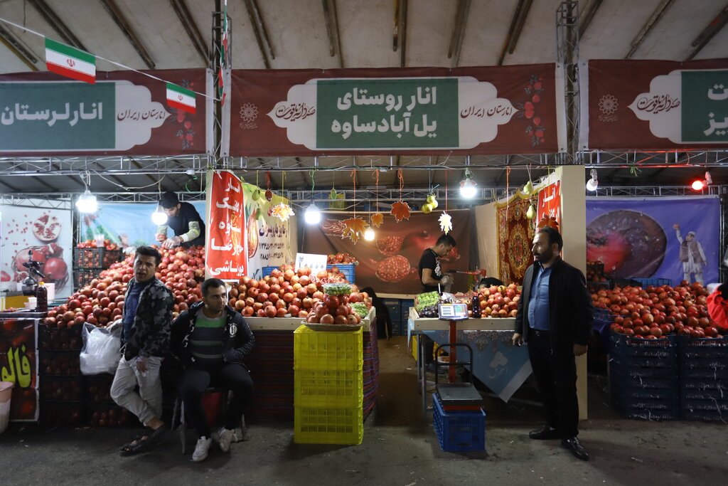  در کنار سایر در این جشنواره غرفه‌داران 7 استان انارخیز محصولاتشان را ارائه کرده‌اند