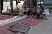 بهسازی پیاده‌روهای غرب تهران برای اولین بار